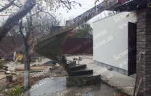 Изготовление наружной лестницы из бетона