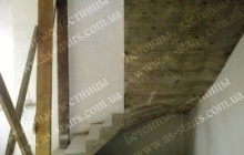 Г-образная бетонная лестница на заказ