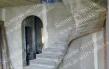 Изготовление криволинейной монолитной лестницы