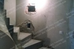 Драгоманова монолитная лестница из бетона