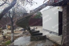 Изготовление наружной лестницы из бетона