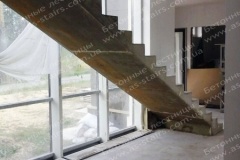 Прямая монолитная лестница Ирпень